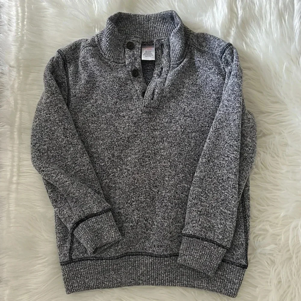 Gymboree knit sweater size small size 5-6 navy